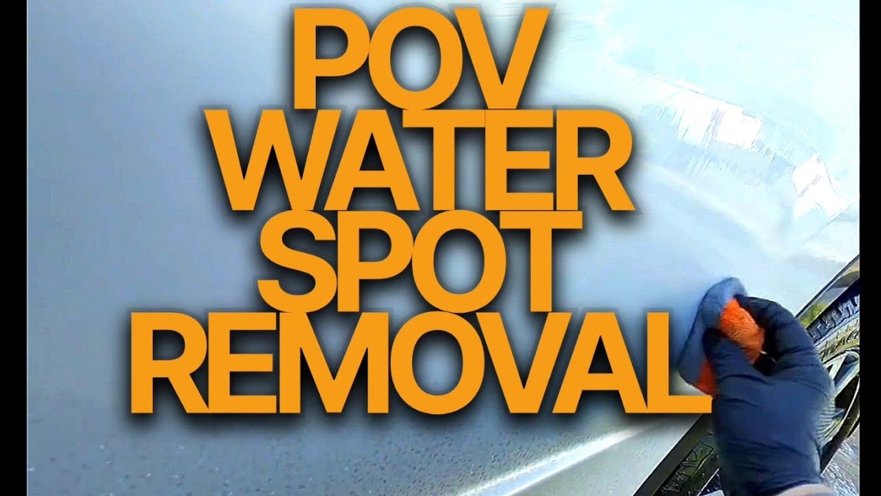 HOW WATER SPOTS ARE REMOVED