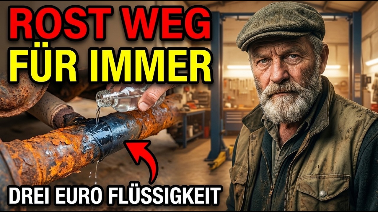 Diese DREI EURO Flüssigkeit tötet jeden Rost — FÜR IMMER