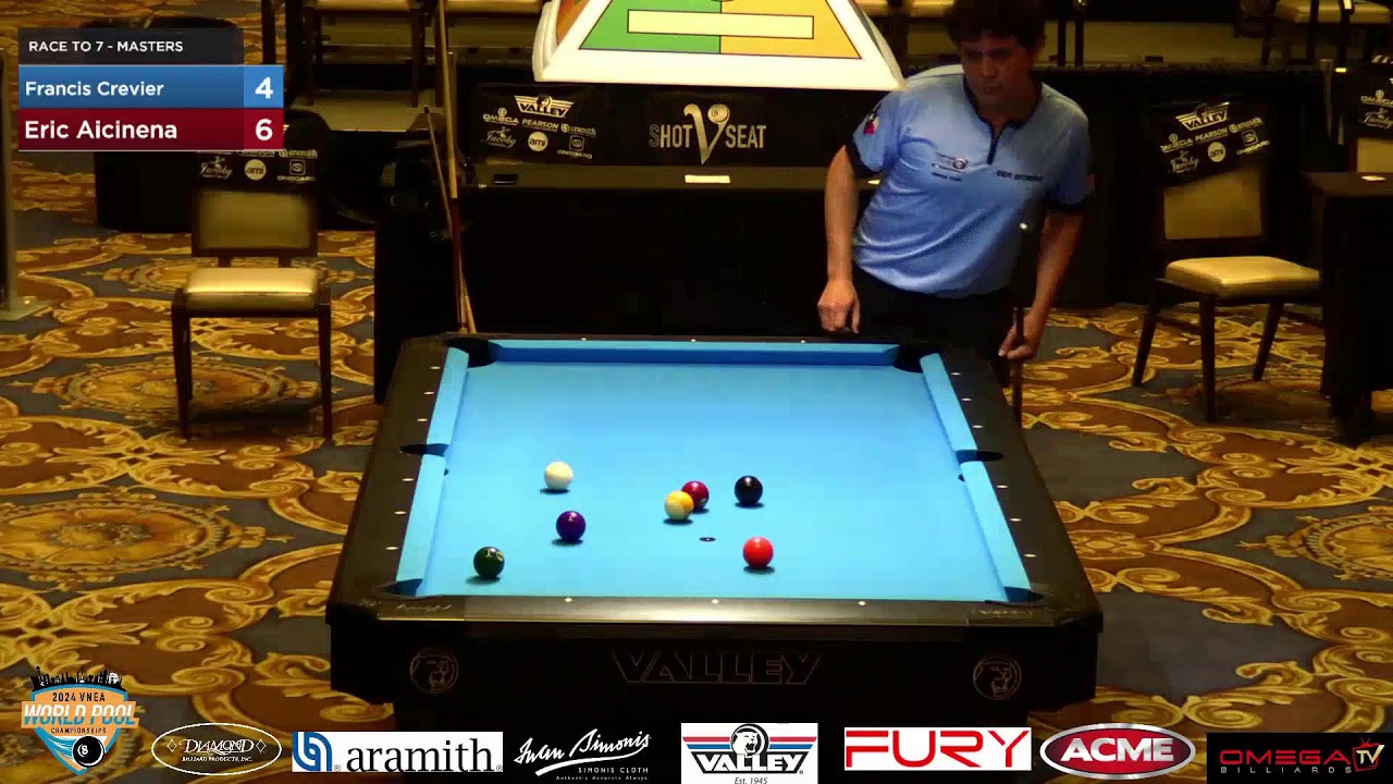 2024 VNEA Championships - Men's Masters 9 Ball - Eric Aicinena vs Francis Crevier