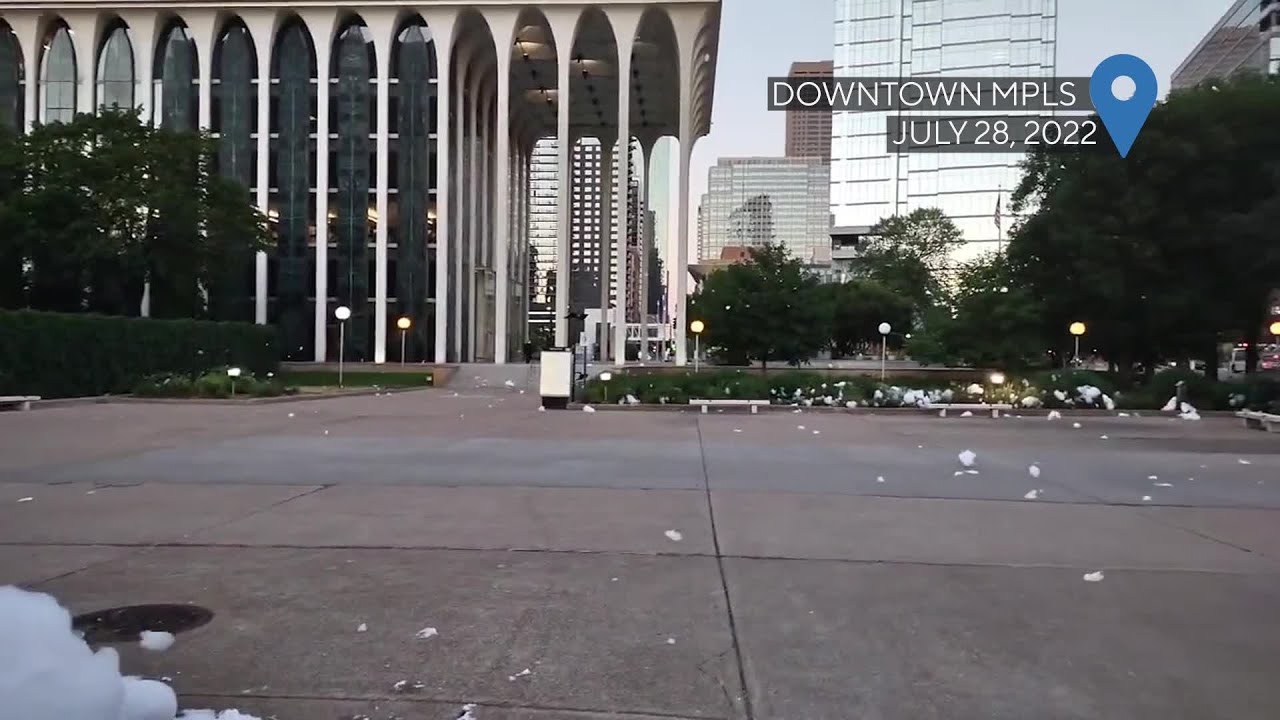 Prankster puts soap in downtown Minneapolis fountain