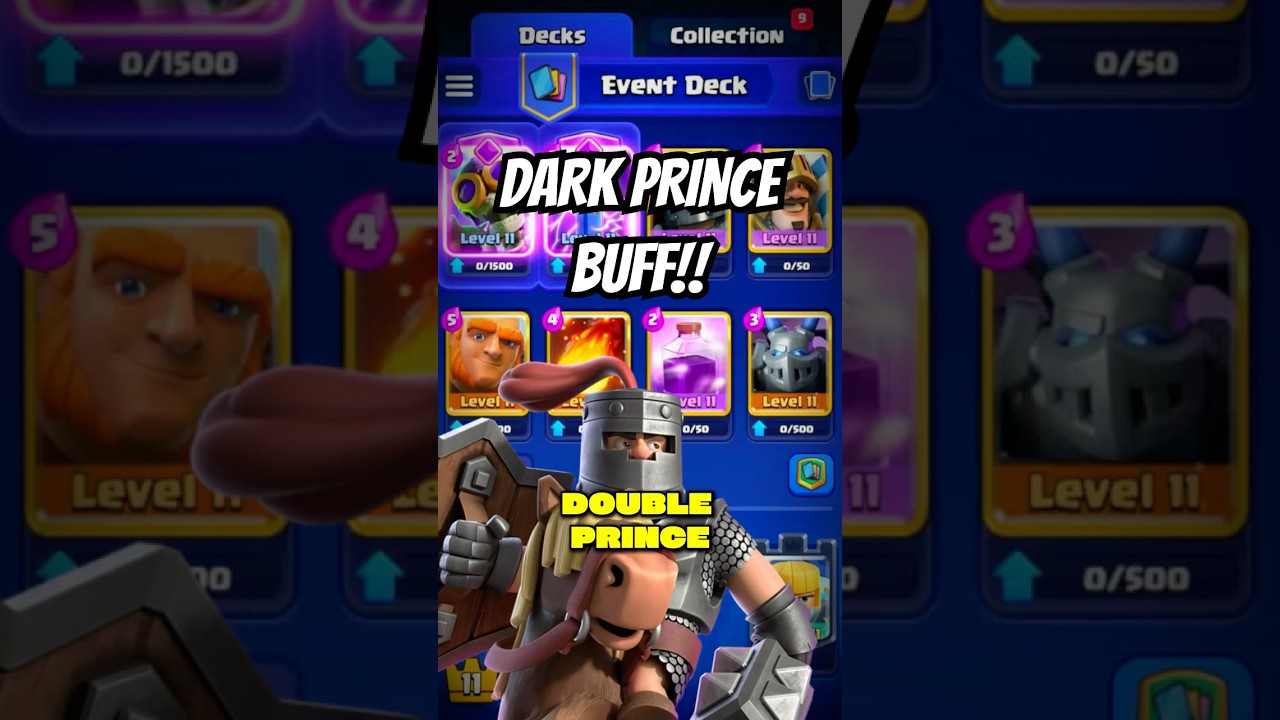 dark prince BUFFED ... is double prince OP? ⚔️👑 | Clash Royale
