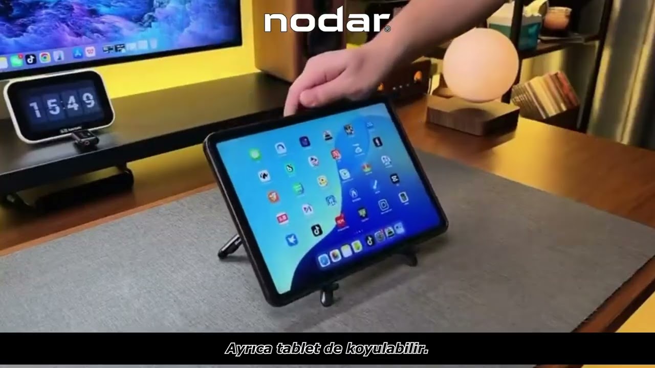 Hem Tablet Hem Laptop İçin: Manyetik ve 360 Derece Döner Stand !
