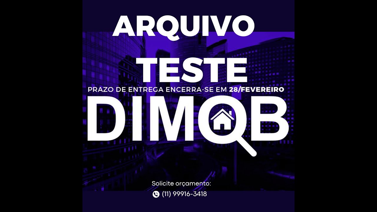 Arquivo para teste DIMOB