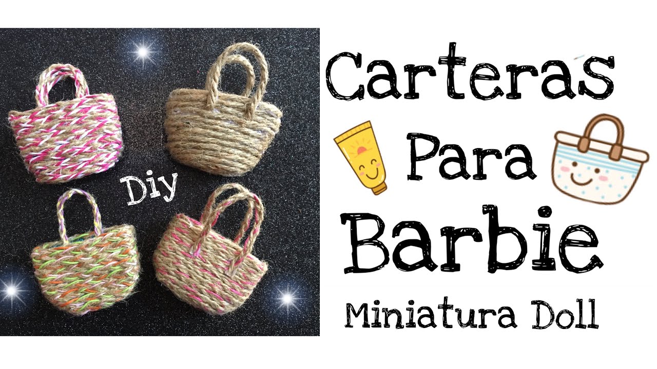Como Hacer Cartera Para Barbie / Miniatura Doll
