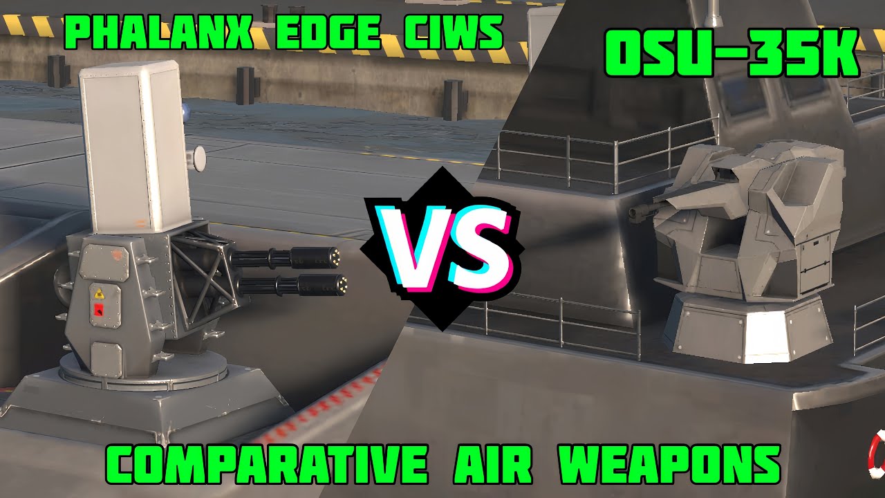 Phalanx Edge CIWS (2x20mm) VS OSU-35K | Room Comparison | Modern Warships