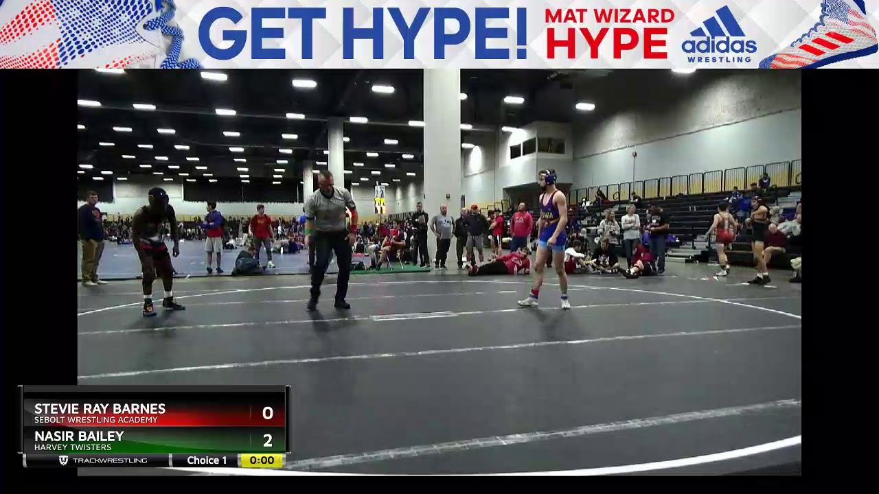High School (9th - 10th Grade) 120 Nasir Bailey Harvey Twisters Vs Stevie Ray Barnes Sebolt Wrestl
