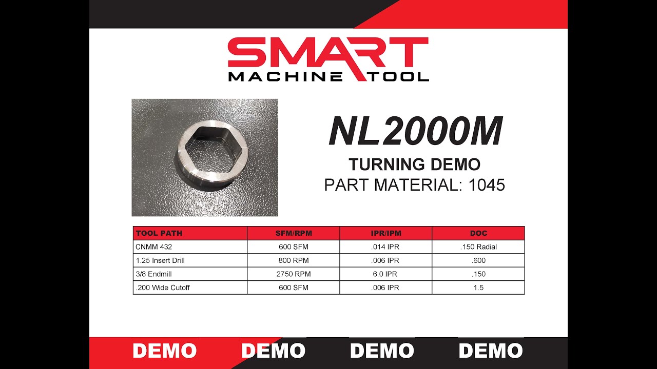 SMART Machine Tool - NL2000M Turning Demo