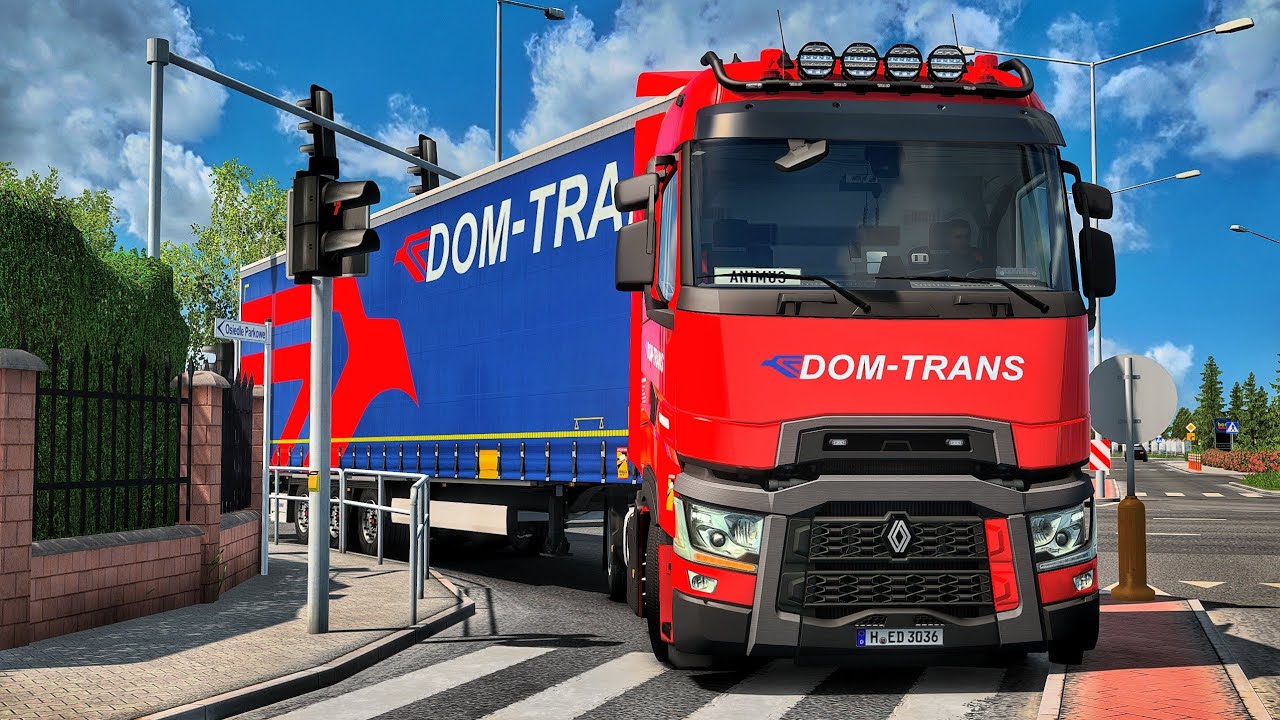 Driving Across Poland's Narrow Urban Roads | #ets2 1.58