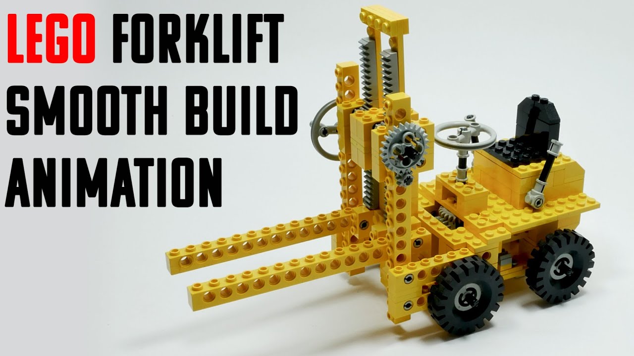 LEGO TECHNIC FORK LIFT 850 - SMOOTH BUILD ANIMATION