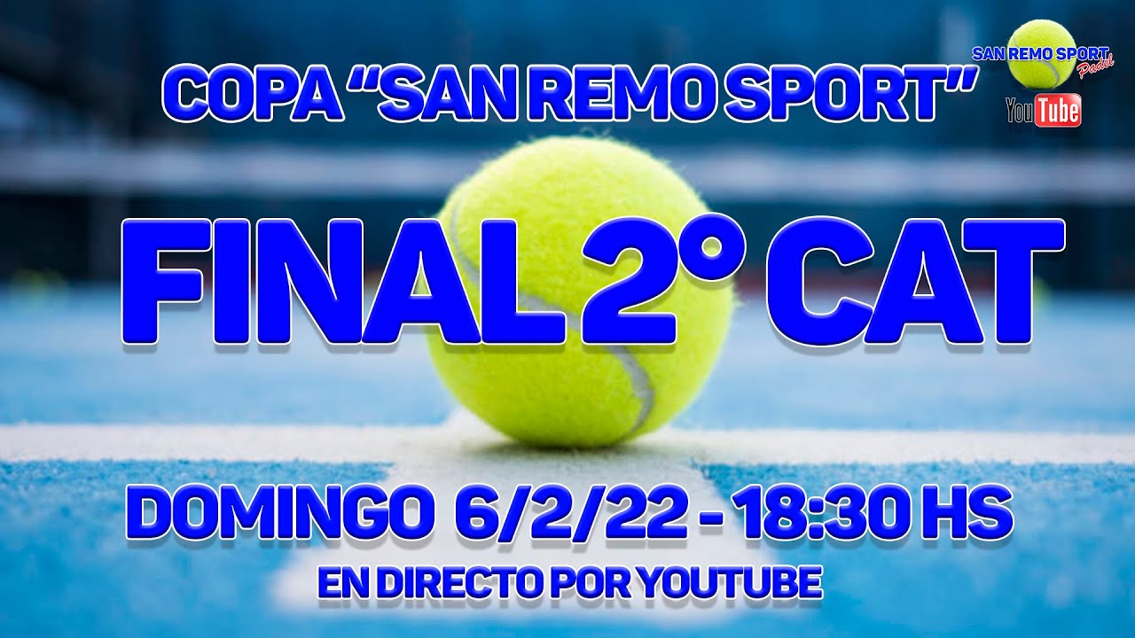 Final de  padel 2° Cat  , Copa 