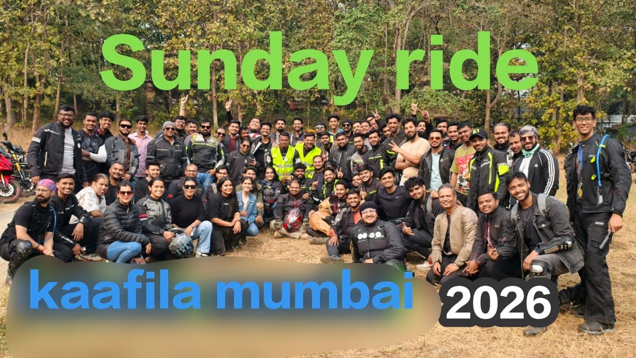 Sunday ride kaafila mumbai meetup solo ride vlog 