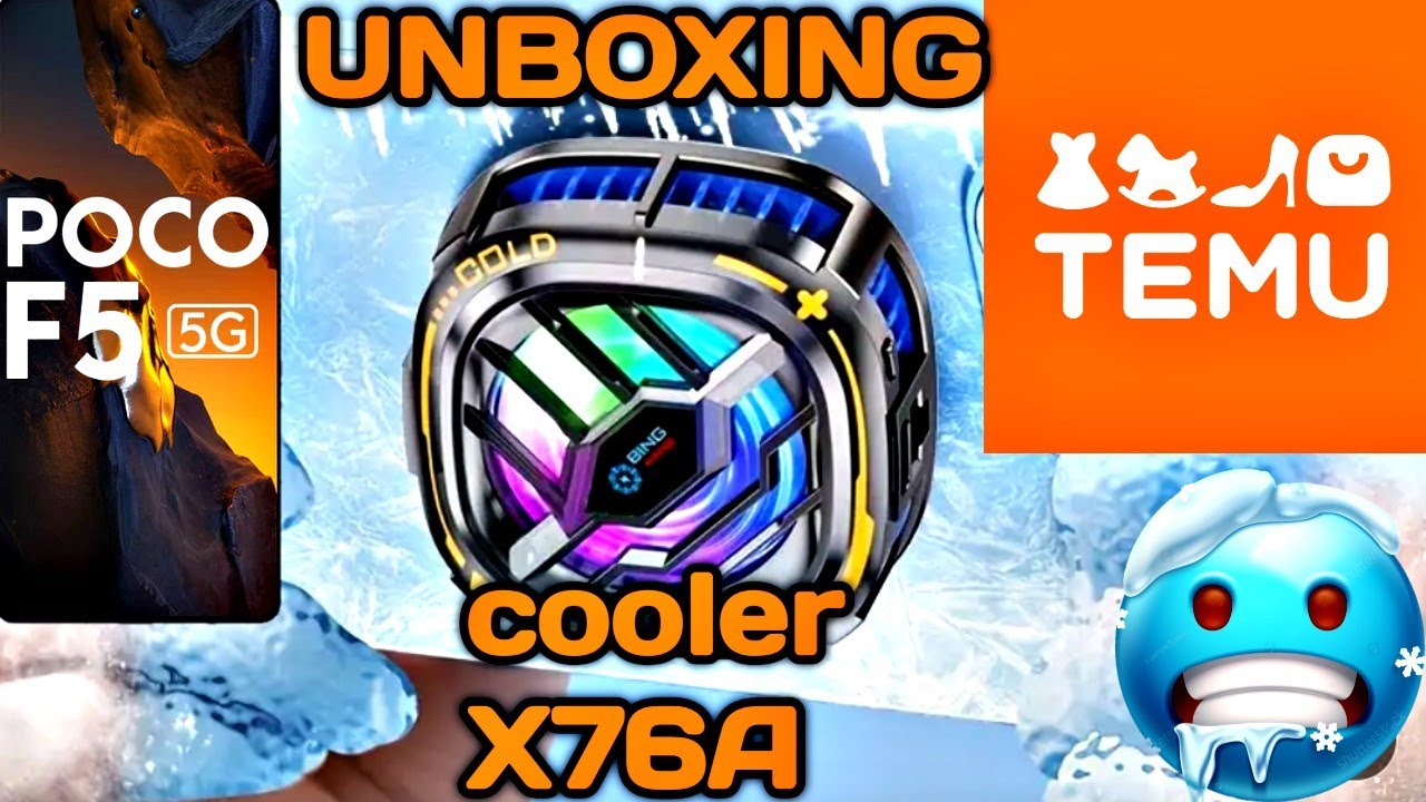 UNBOXING Cooler X76A , poco f5 , temu , warzone , gensin inpac , 👌👌👌