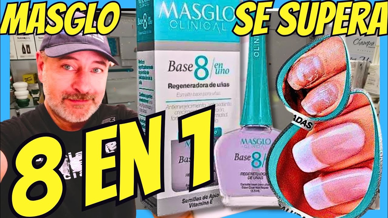 Aún no sabes que LA SOLUCIÓN a tus uñas escamadas y ENVEJECIDAS, es la base 8 en 1 de Masglo