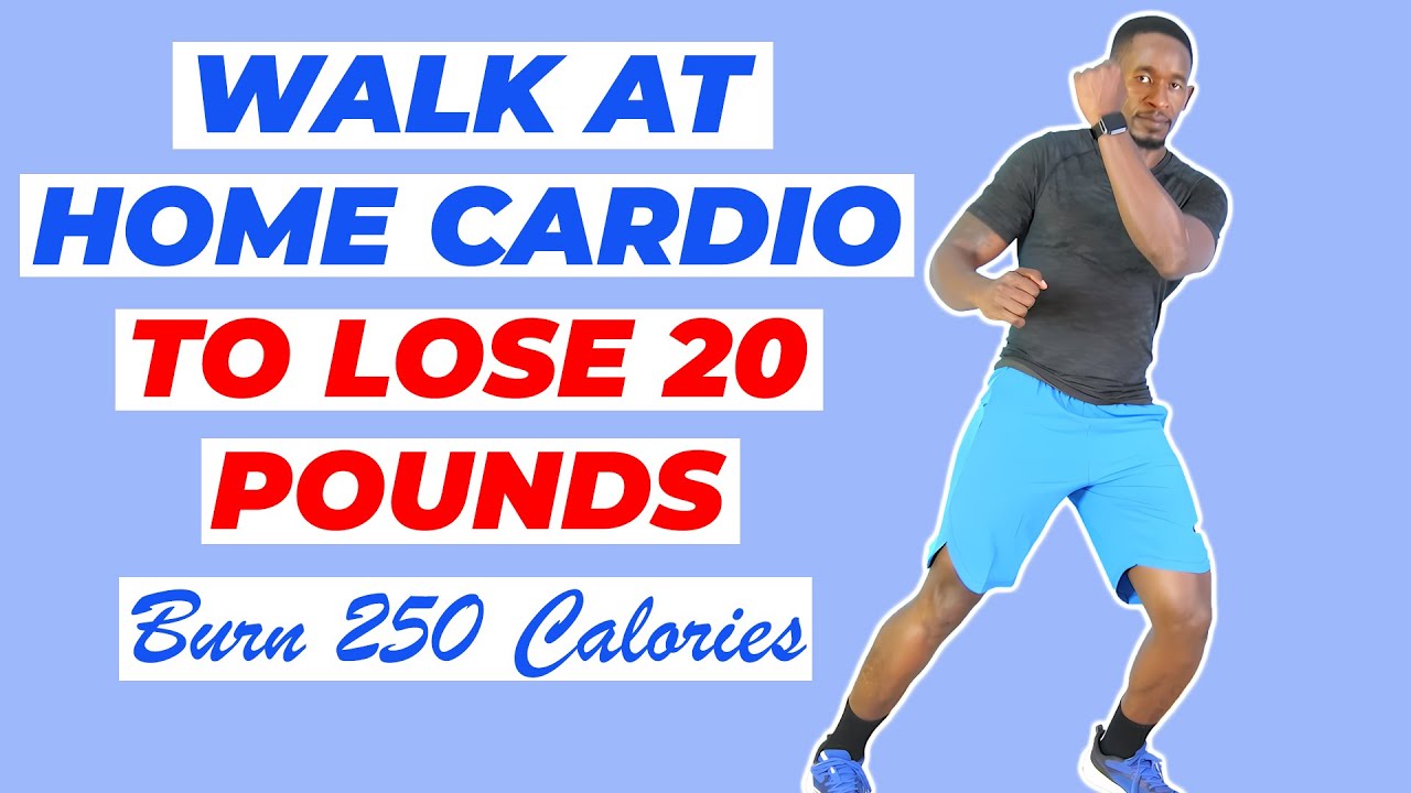 30-Minute Walk at Home Cardio to Lose 20 Pounds At Home 🔥250 Calories🔥