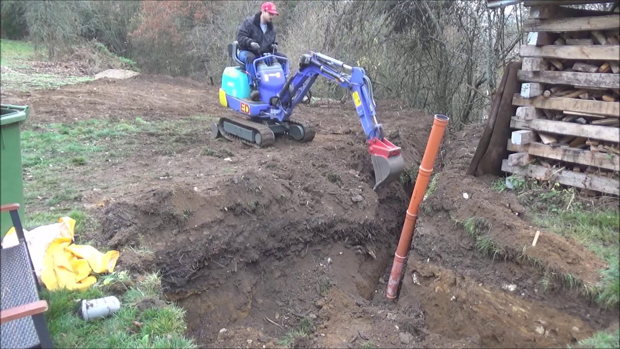 Poolbau 1 Die Baggerarbeiten können beginnen