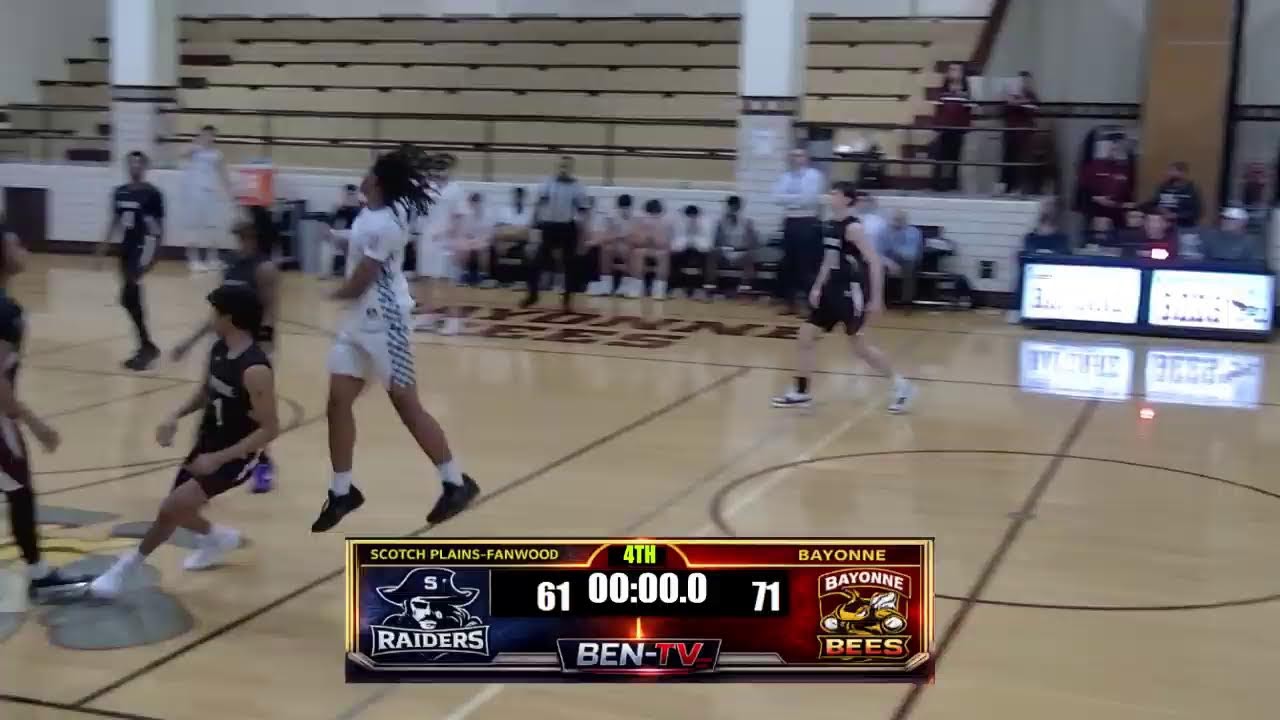 NJSIAA PLAYOFFS BAYONNE HIGH SCHOOL BOYS VARSITY BASKETBALL VS SCOTCH PLAINS- FANWOOD