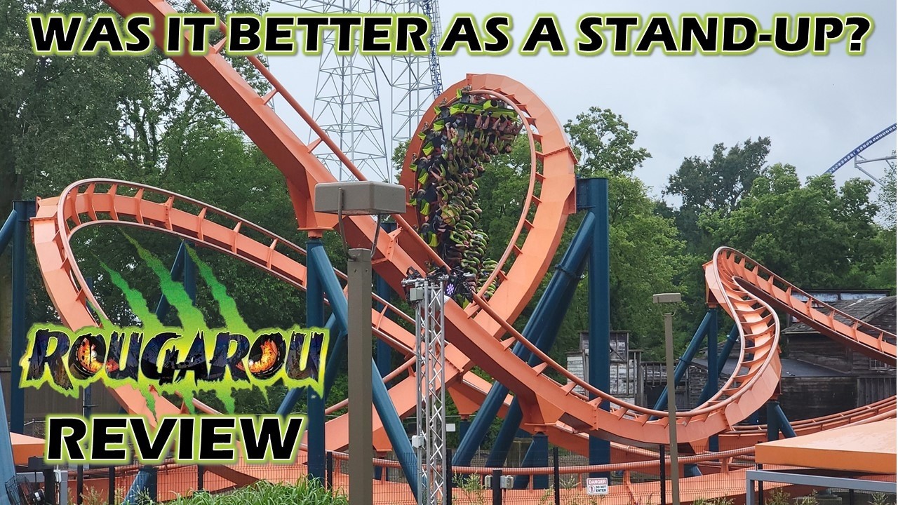 Rougarou Review, Cedar Point Bolliger & Mabillard Floorless Coaster | Was it Better as a Stand-Up?