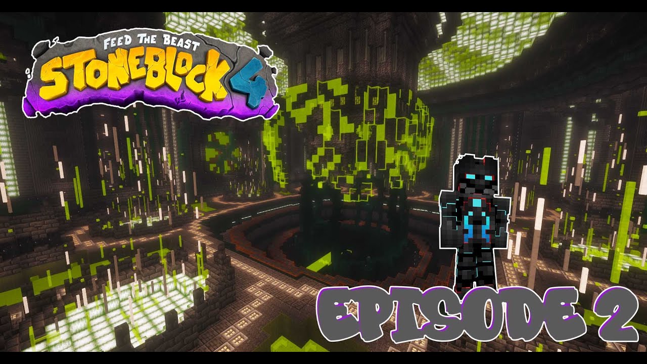 02 - StoneBlock 4 - A new friend + World Engine