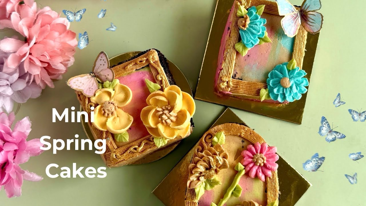 Let’s make mini Spring cakes 🌸💛 @sophiamyacupcakes 