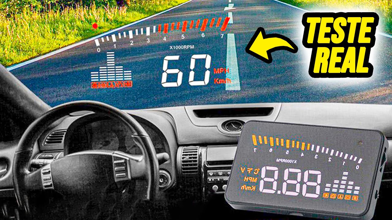 PROJETOR de VELOCIDADE Tech One Vale a Pena? Projetor de Painel HUD Tech One