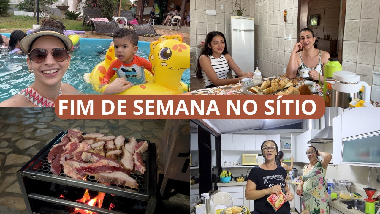 NOSSO FIM DE SEMANA EM FAMÍLIA, PISCINA, CHURRASCO E DIVERSÃO