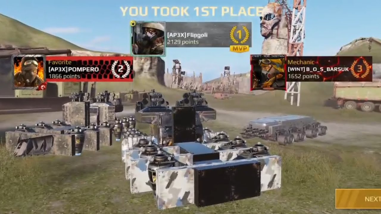 Crossout Mobile - Clan Wars 4vs4