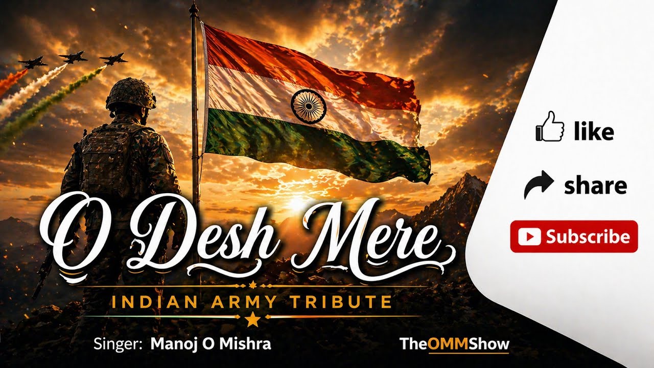 O Desh Mere | Soulful Patriotic Cover Song | Manoj O Mishra | TheOMMShow