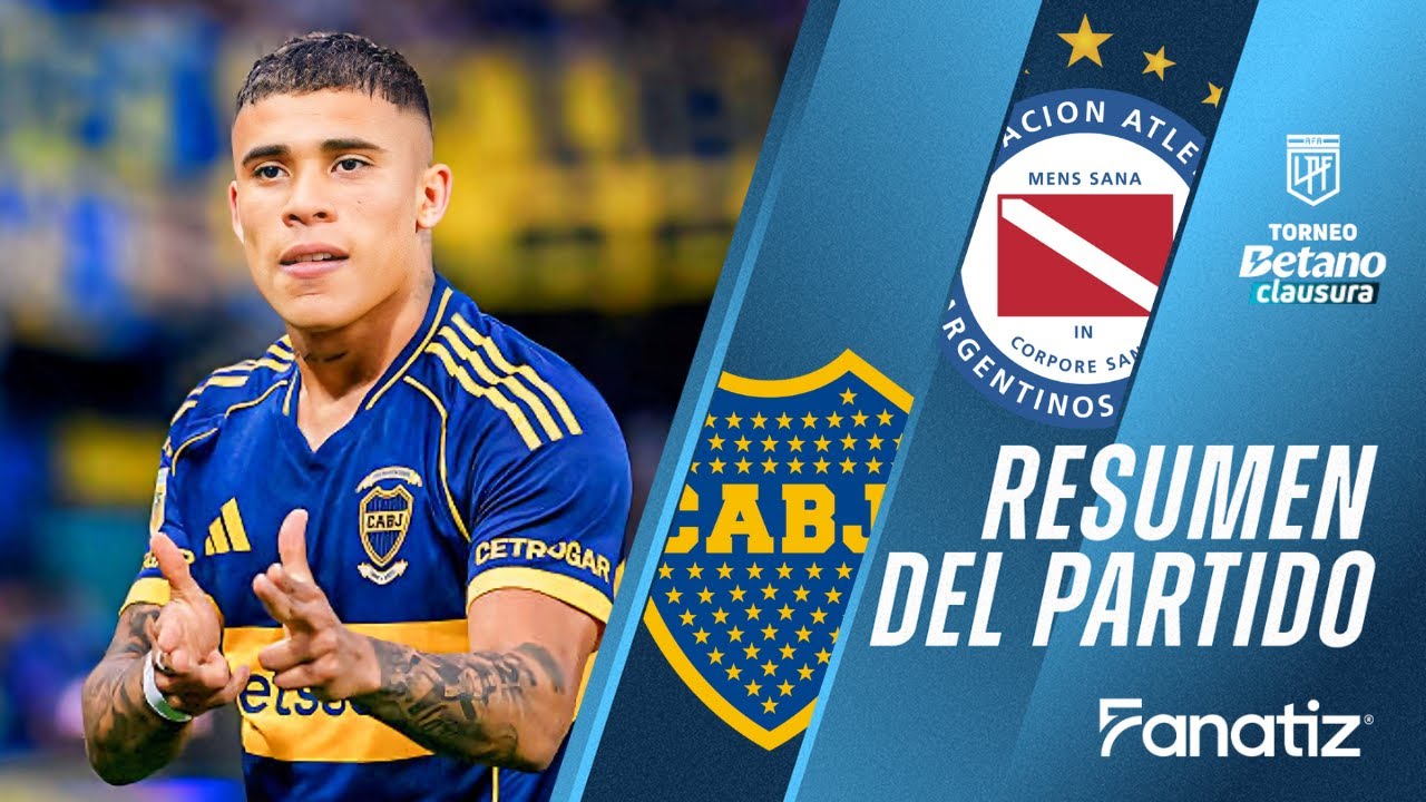 Boca Juniors 1 vs. 0 Argentinos Juniors - Resumen del Partido | #torneoclausura2025