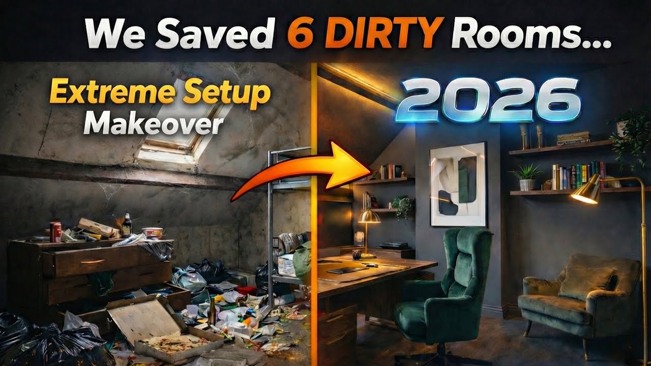 We Saved 6 DIRTY Rooms... Extreme Setup Makeover 2026 RoomMakeover 
