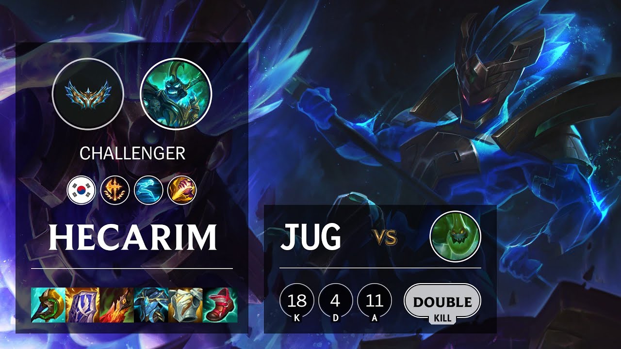 Hecarim Jungle vs Zac - KR Challenger Patch 12.3