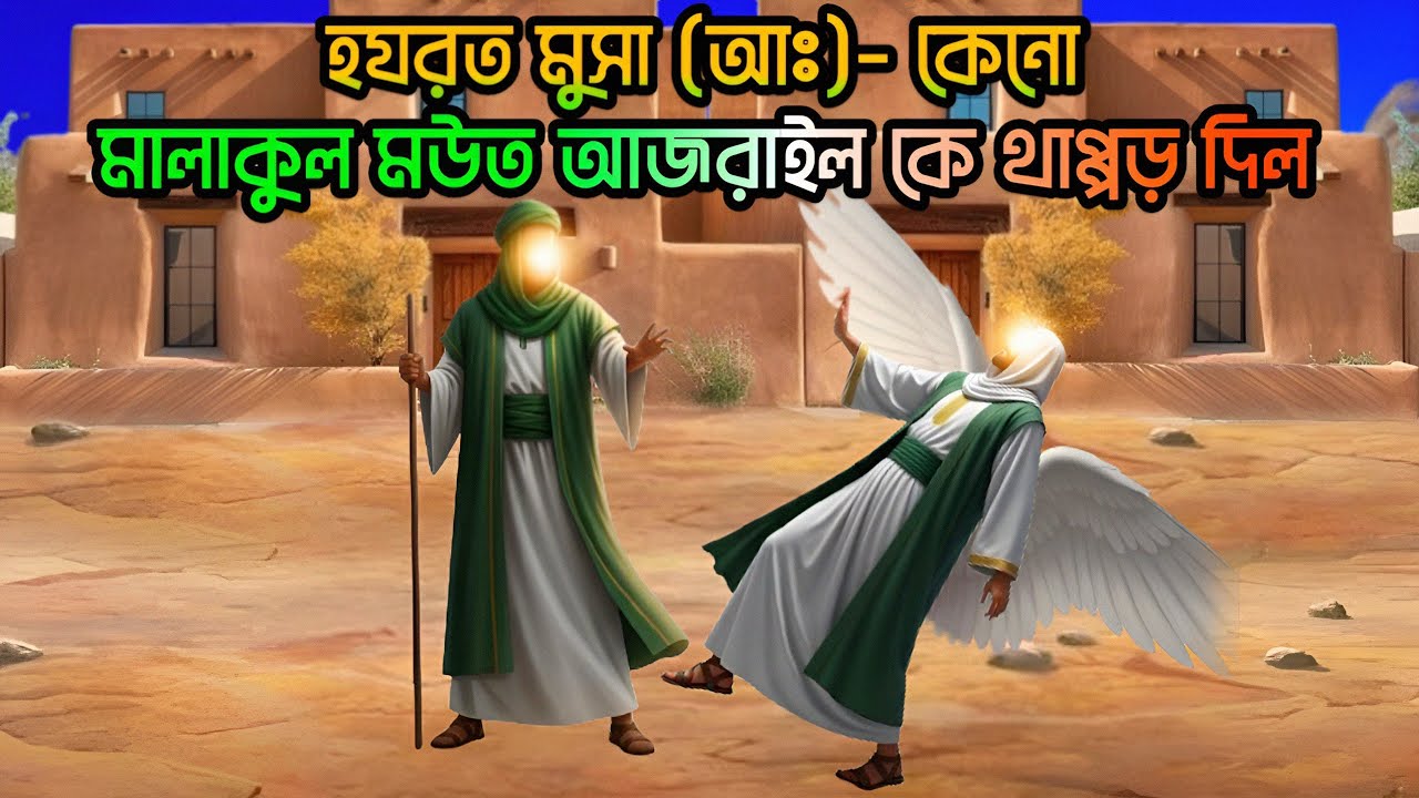 হযরত মুসা (আঃ) কেনো মালাকুল মউত আজরাইল (আঃ) কে থাপ্পড় দিল ? Hazrat musa A || ইসলামিক কাহিনী || নূর |