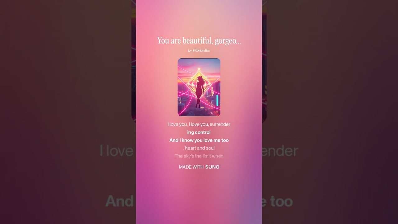 You are gorgeous - my valentine