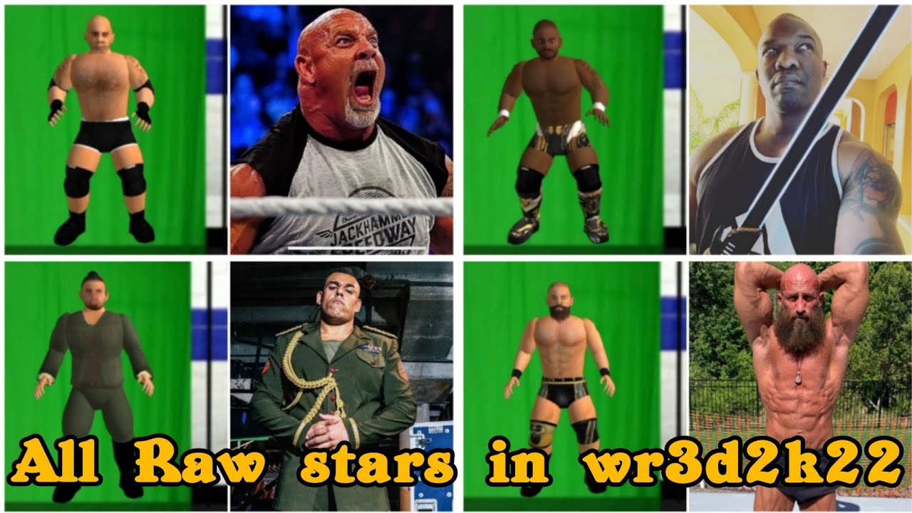 All Raw stars in wr3d2k22