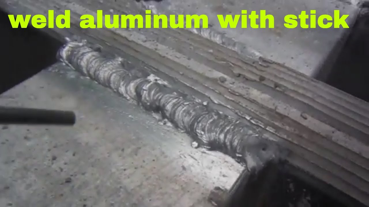 Stick welding aluminum