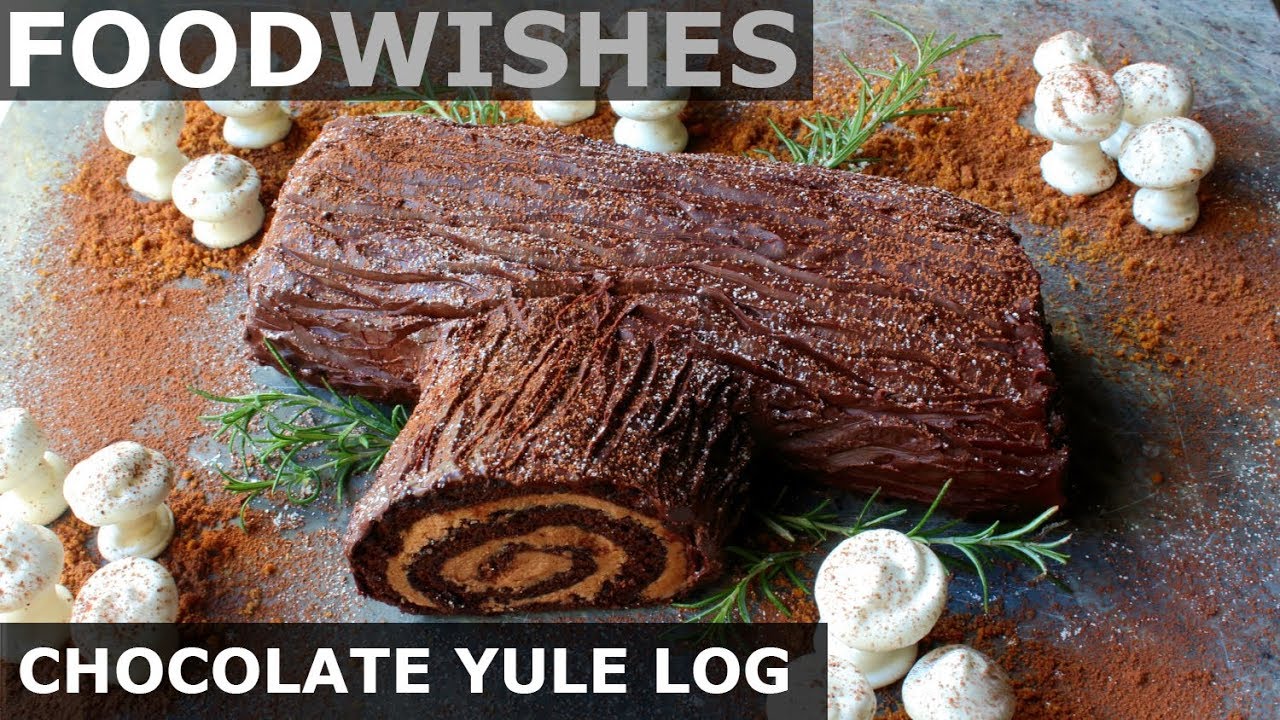 Chocolate Yule Log (Buche de Noel) - Food Wishes