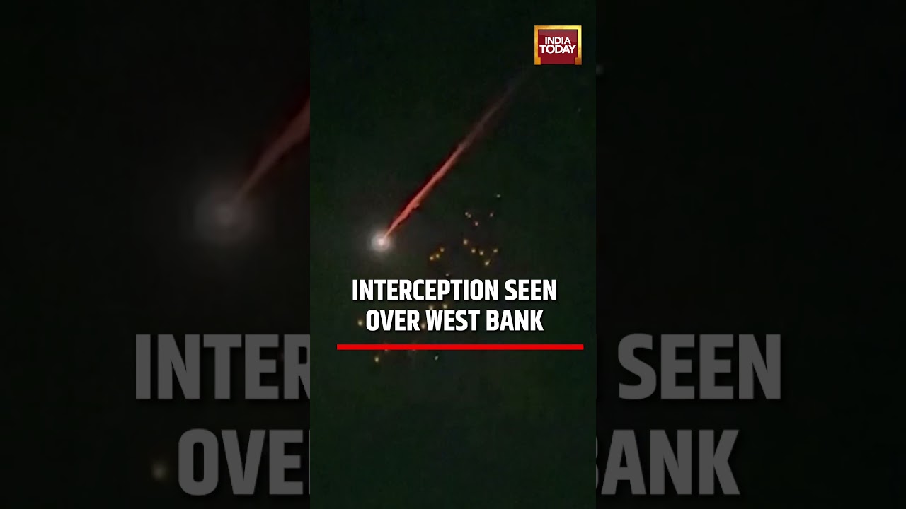 US Attack Iran: Missile Interception Over West Bank Caught on Camera: Tensions Escalate in Region