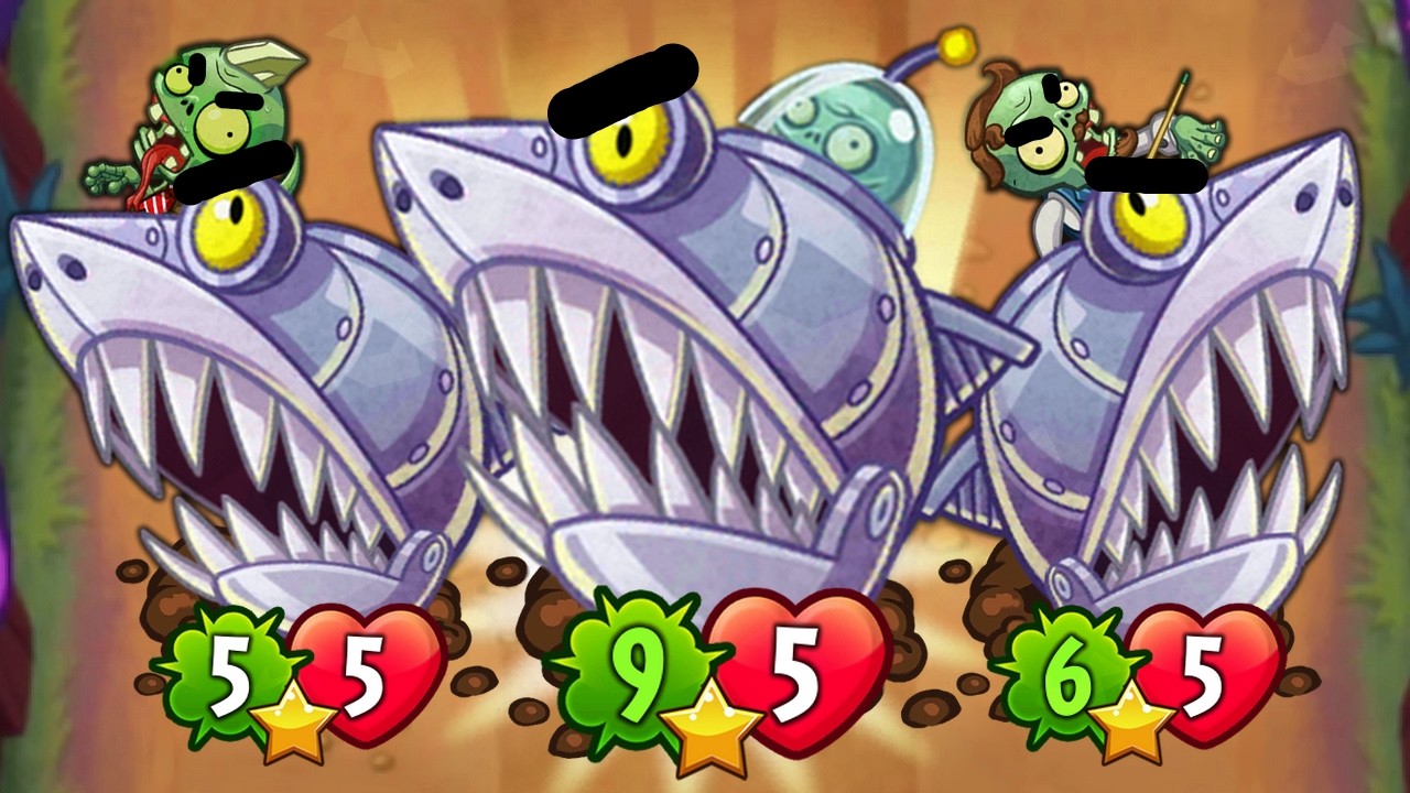 The Ultimate Shark Compilation in PvZ Heroes