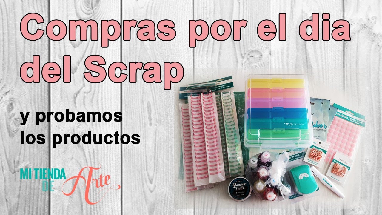 Compras Mi Tienda de Arte y probamos los productos. Unboxing MTDA. Compras scrapbook y manualidades