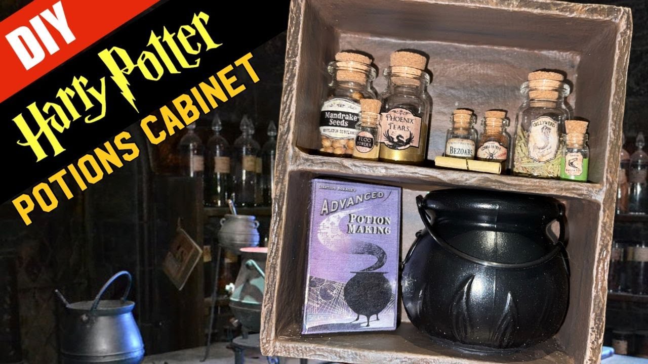 ⚡️Harry Potter DIY: Potions Cabinet - Miniature