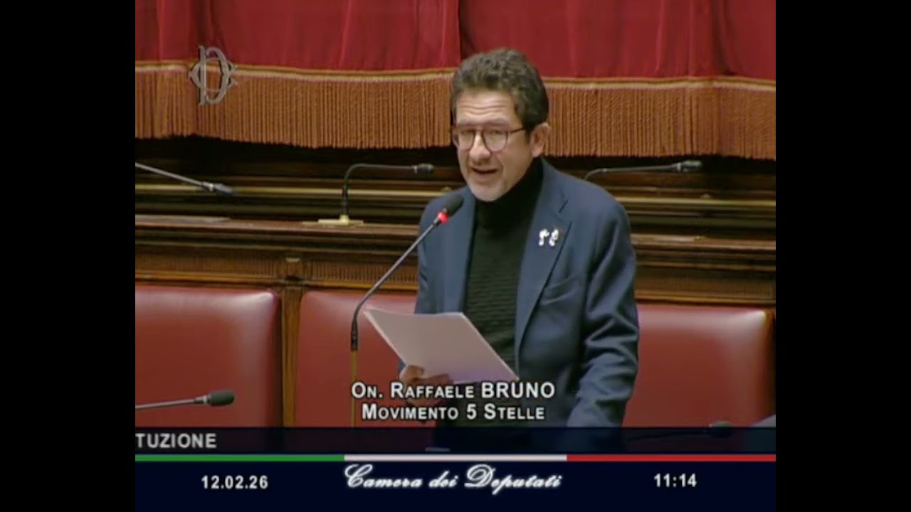 Raffaele Bruno   M5S Camera   Dichiarazione di voto in Aula 12/02/2026