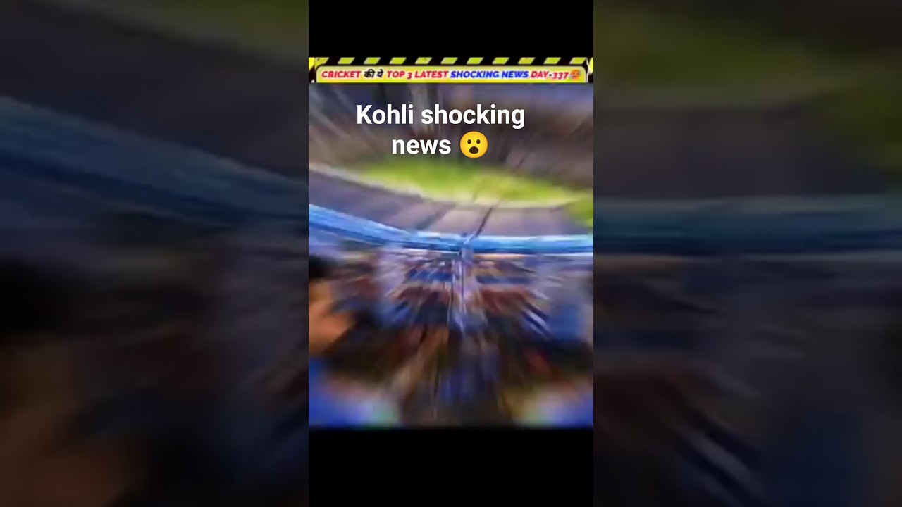Top 3 Shocking Cricket News Today 😱 | Kohli Big Update | Team India Latest News