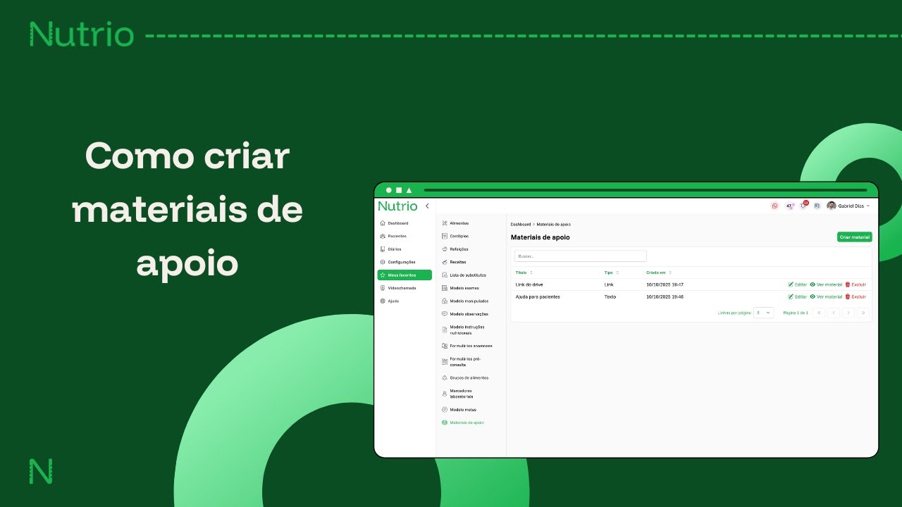 Como criar materiais de apoio