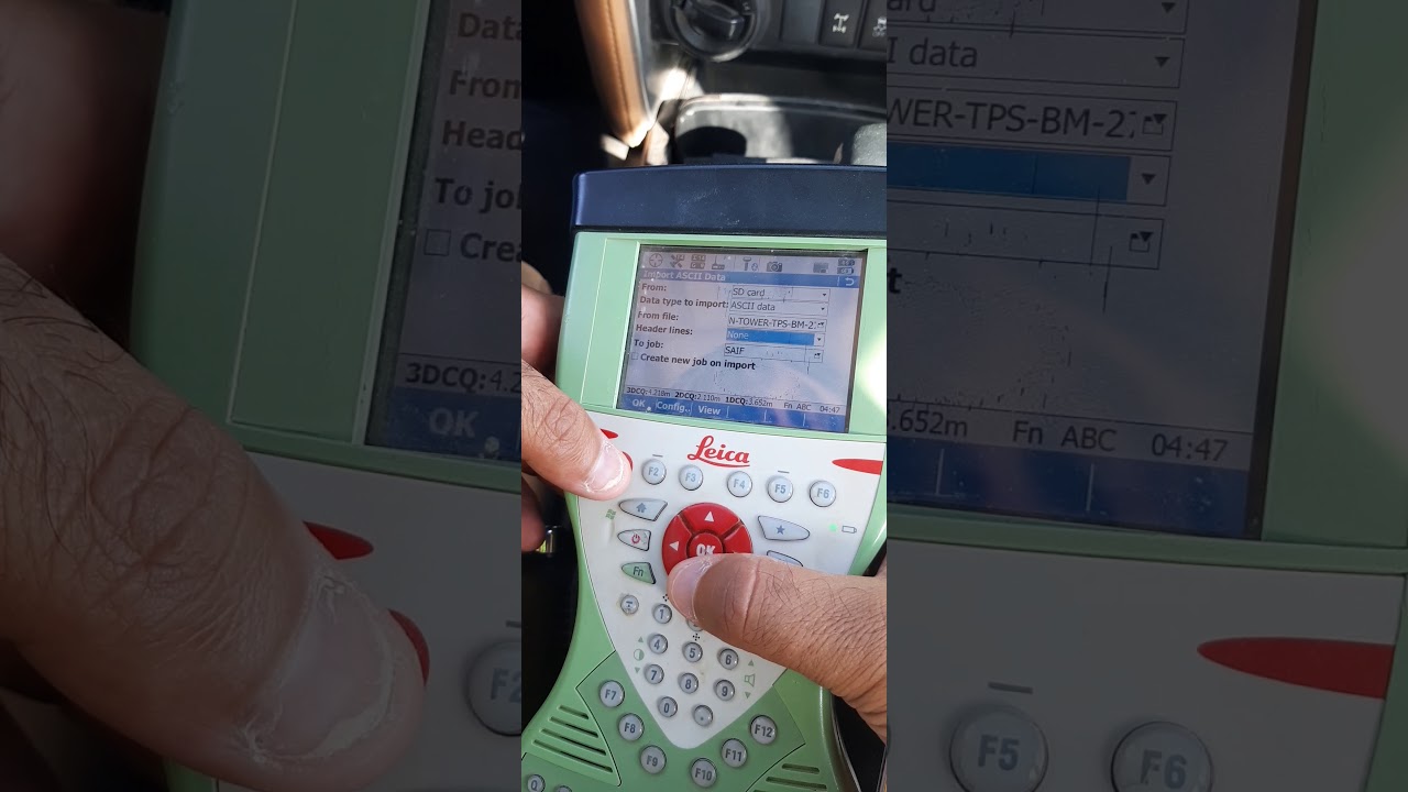 Leica GPS GS15 Create job, import and export data