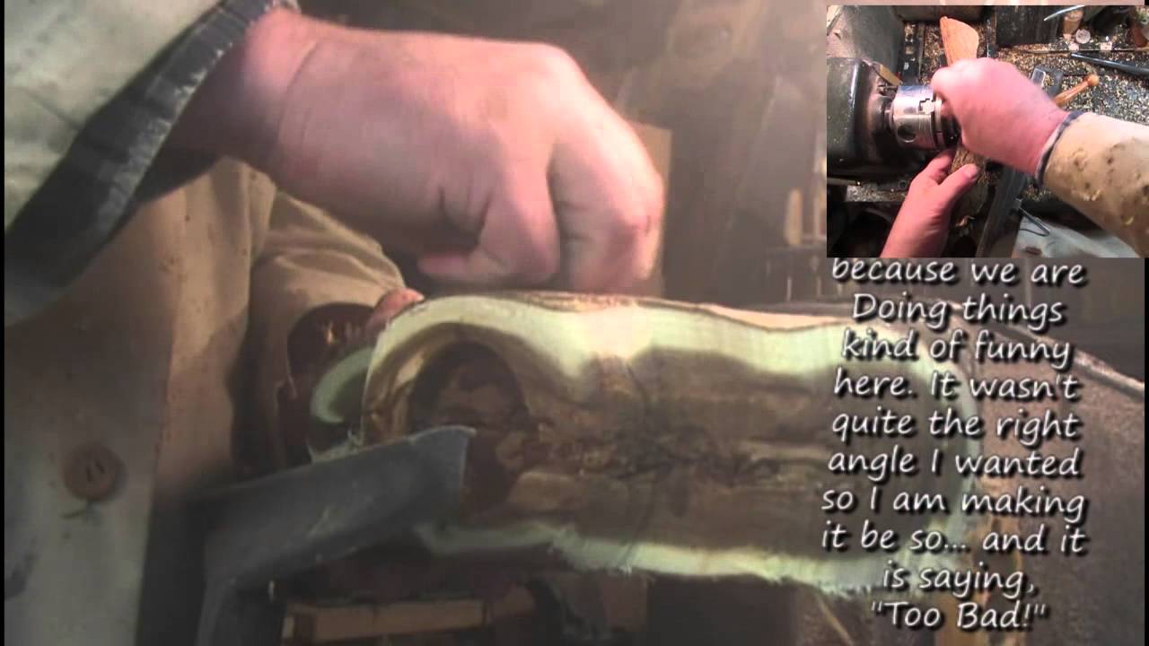 Wood Turning #98 Texted A Scotch Broom Flower Holding Winged Tea Light Holde