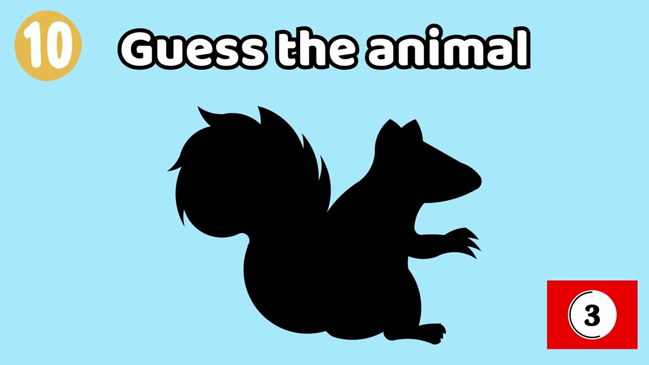 Guess the Animal Shadow | Animal Guessing Game for Kids & Toddlers | Can you guess correctly?