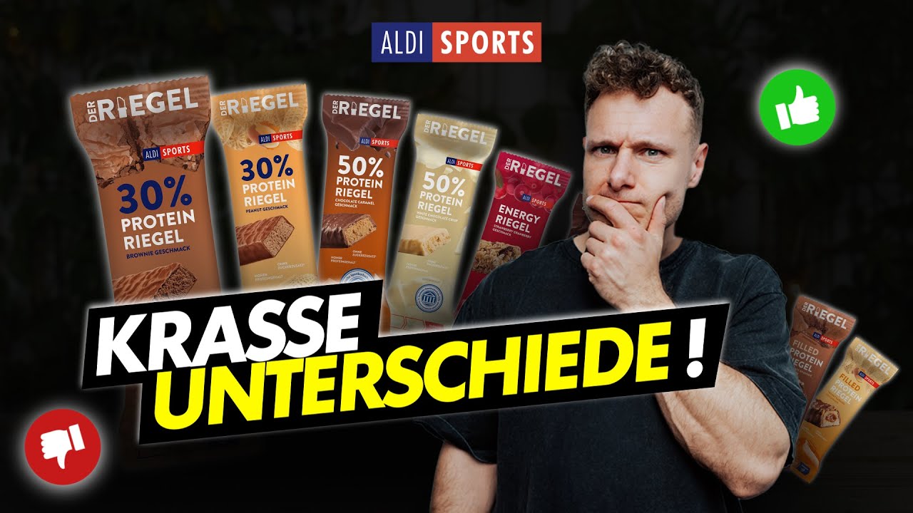 Welcher Aldi Sports Riegel ist am besten? | Discounter Proteinriegel im Test!