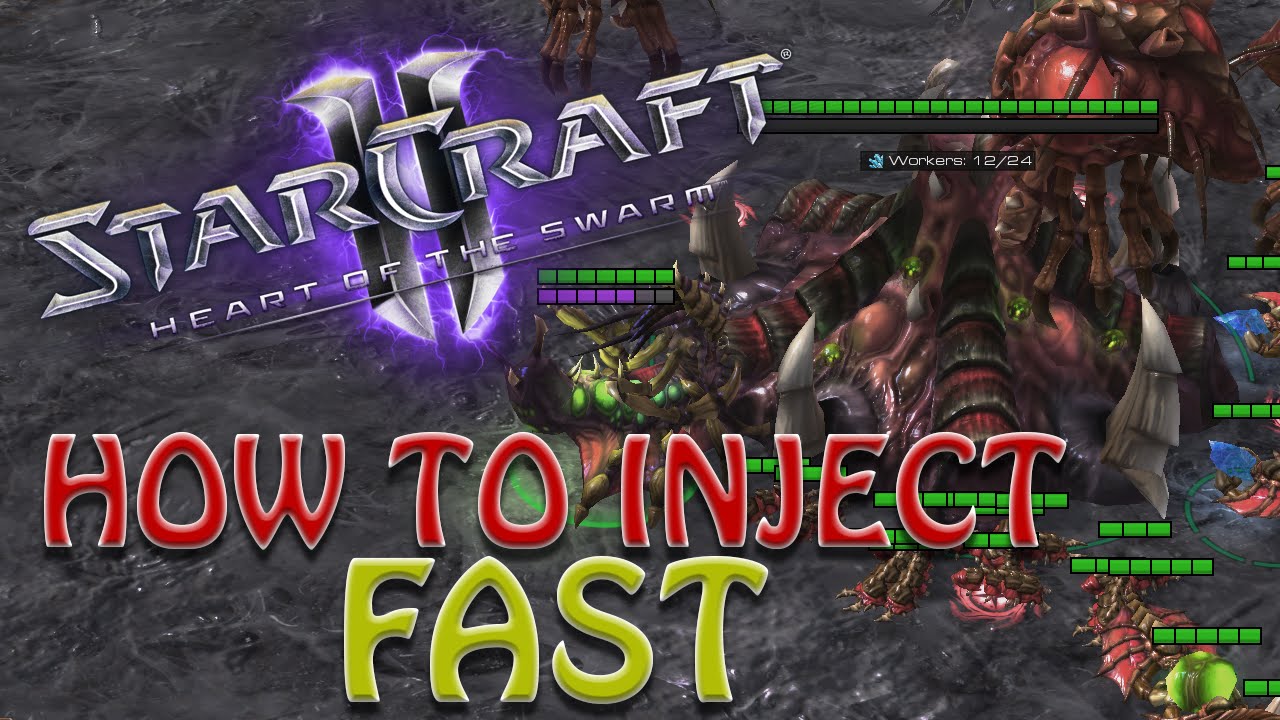Zerg  How To Inject Fast | Starcraft 2: HOTS Queen Inject Tutorial