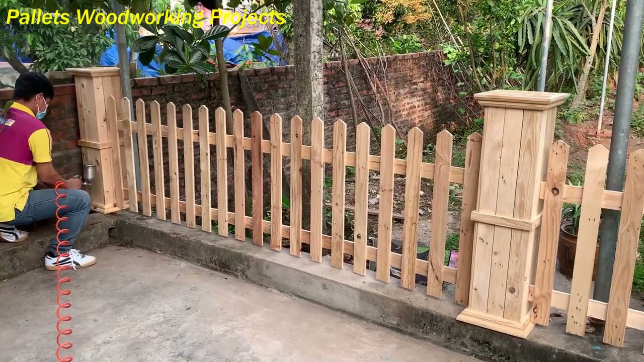 Project On Recycling and Reusing Most Innovative & Unique Pallets // Garden Fence Ideas And Design