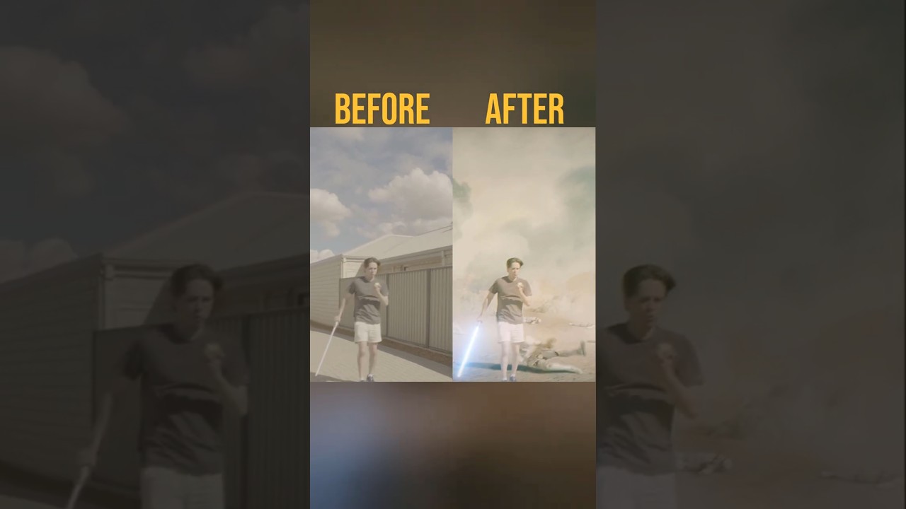 Before VS After CGI #vfx #starwars #cgi #edit #cinematography #blender