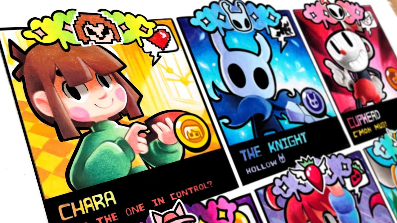 Drawing Indie Games In Brawl Stars - Chara, The Knight, Cuphead, Niko, Madeline, Shovel Knight